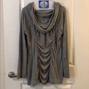 Zella Cowl Neck Hooded Top